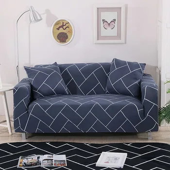 

Modern Stripes Printing Sofa Cover Elastic Slip-resistant Removable Tight Wrap Slipcovers Single/Two/Three/Four-seater 1PC