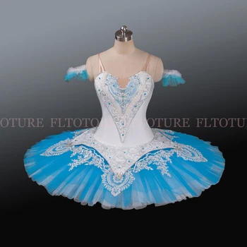

Blue Bird Ballet Costumes Professional Ballet Tutus For Stage Performance Child Size Tutu Ballet Gift For Girls Pancake AT1209