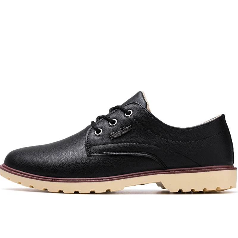 

Microfiber Leather Shoes Men Flats Round Toe Lace Up Spring Luxury Brand Mens Casual Leather Shoe Trend Business Shoes Oxford