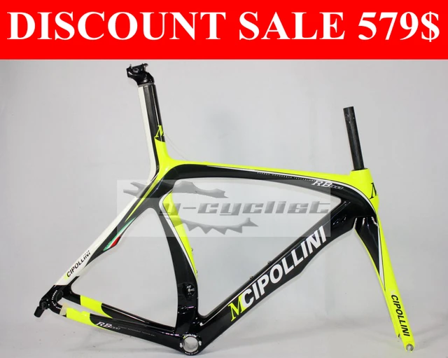 Best price at $550 Cheap 1K Carbon fiber frame Cipollini RB1000 carbon road bike frameset black green,cheap cycling parts telaio della bicicletta
