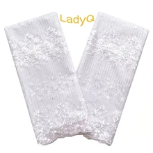 

LadyQ Aso Ebi African Nigeria Swiss Laces 2018 Magenta Nigerian Wedding Lace Fabric 120-130 cm French White Lace African Fabrics
