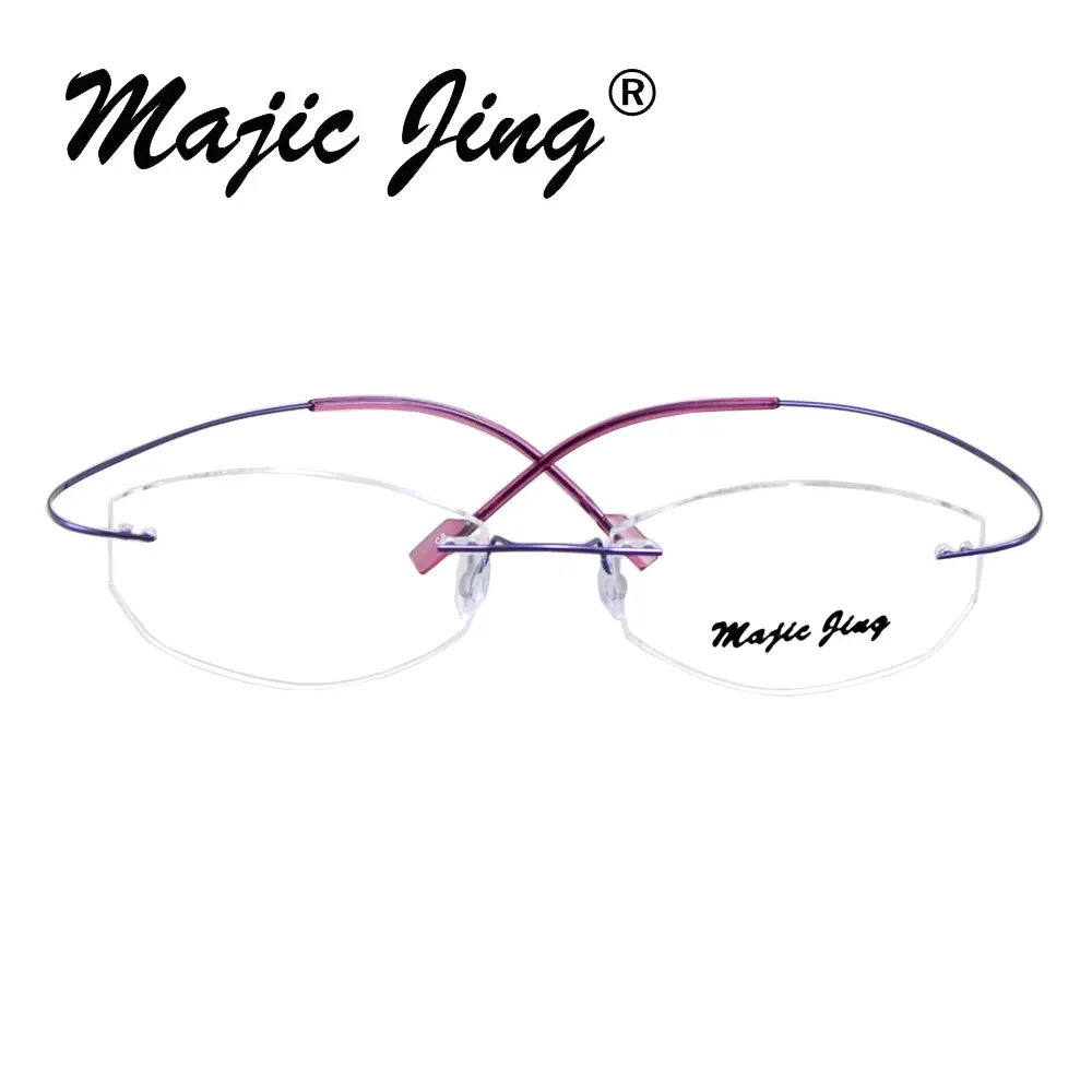 Magic Jing memory tianium металлическая оптическая оправа для близорукости очки унисекс S201602