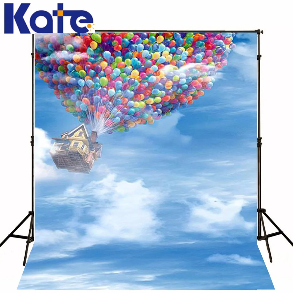 

200CM*150CM backgrounds With a large bundle of balloons Flying Pixar unreal fantasy photography backdrops photo LK 1315