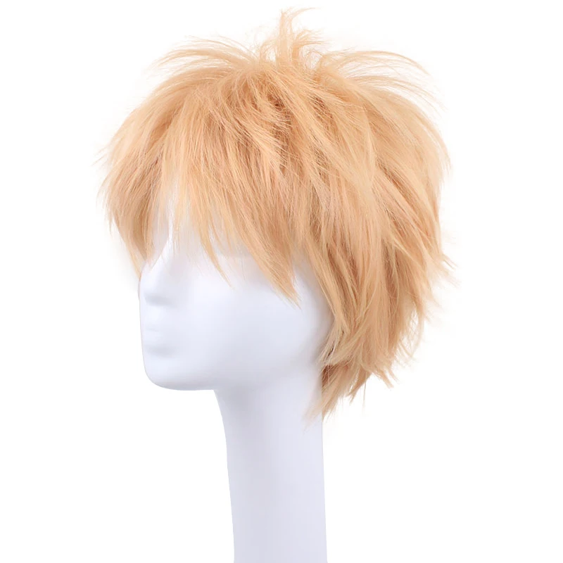 COS Noise High Quality Beautiful Fashion Style Yellow Wig DRAMAtical Murder DMMD-Noiz Cosplay Wig+Wig Cap