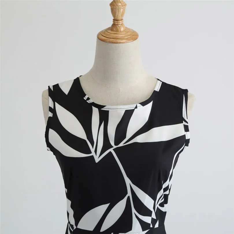 Summer Womens Fashion Sexy Printing Dress Ladies Mini Elegant Dress Print Dress Cocktail Party Evening Dress#4M11  (7)