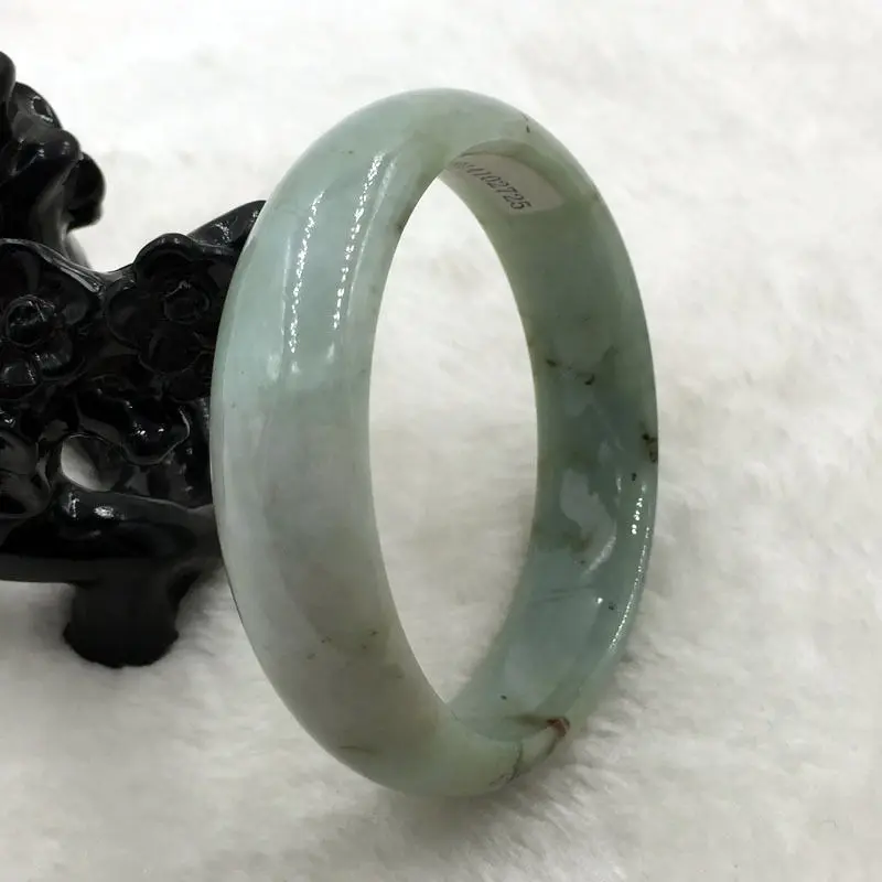 

Certified Grade A Natural Lavender Green Jadeite Jade Bangle Bracelet