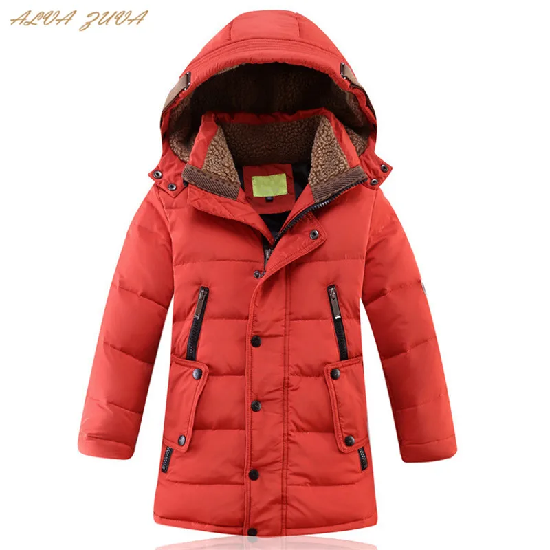 

2018 Winter Children White Duck Down Jackets Teenager Kids Thickening Warm Coats For Boys 6-14 Years Outerwear Cyy145