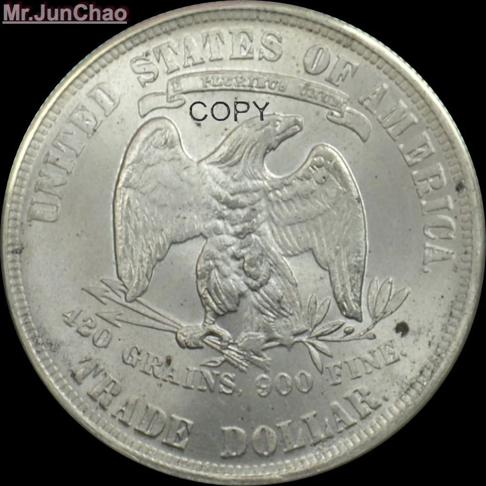 Соединенные Штаты Америки 1873 Liberty seating Trade один доллар в Боге мы доверяем с девизом