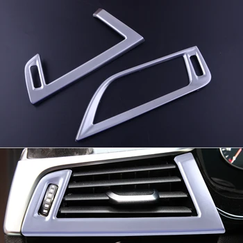 

CITALL 2pcs ABS Dashboard Side Car Air Vent Outlet Frame Cover Trim Fit For BMW 5 Series G38 528li 530li 2018 Left Hand Drive