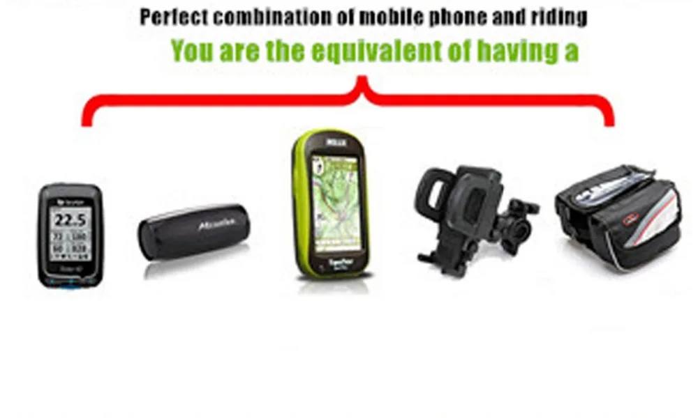 ROBESBON High Quality Bicycle Bag Front Frame Tube Bag MTB Road Bike Bag Double Pouches PVC Touchscreen Phone Case For Cellphone