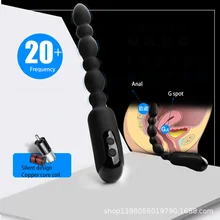 20 Frequency Dual Motor Vibration Massager G Spot Pussy Vibration Anal Stimulation Anal Beads Plug Masturbator Adult Sex Toys .
