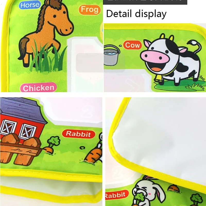 New high quality educational Children's magic water canvas blanket write graffiti Pen Doodle baby Toy Creative reuse 50x36cm |