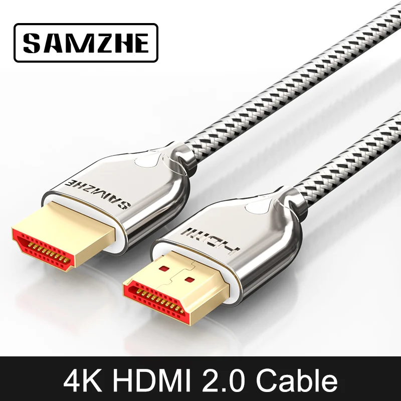 SAMZHE 4 K * 2 K/60Hz HDMI 2.0 كابل الصوت و الفيديو كابل 32AWG HDMI UHD كابل ل العارض XBox التلفزيون مربع الكمبيوتر المحمول و شاشة تلفاز SAMZHE 4 K * 2 K/60Hz HDMI 2.0 كابل الصوت و الفيديو كابل 32AWG HDMI UHD كابل ل العارض XBox التلفزيون مربع الكمبيوتر المحمول و شاشة تلفاز
