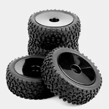 4pcs/set 1/10 Buggy Tires Front and Rear Rubber Tyre Wheel Rim 25026+27011 Fit HSP HPI RC Off-Road Buggy Car Toys Accessories 4pcs/set 1/10 Buggy Tires Front and Rear Rubber Tyre Wheel Rim 25026+27011 Fit HSP HPI RC Off-Road Buggy Car Toys Accessories