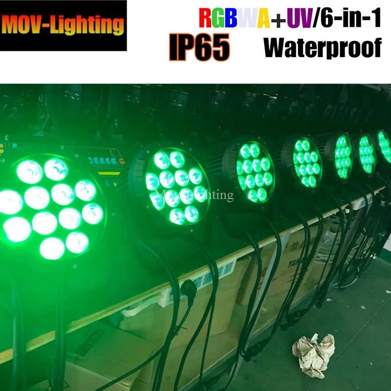 4 шт./лот 12X18W RGBWA UV 6in1 водонепроницаемый Led Par свет Открытый LED Банки DMX|Эффект
