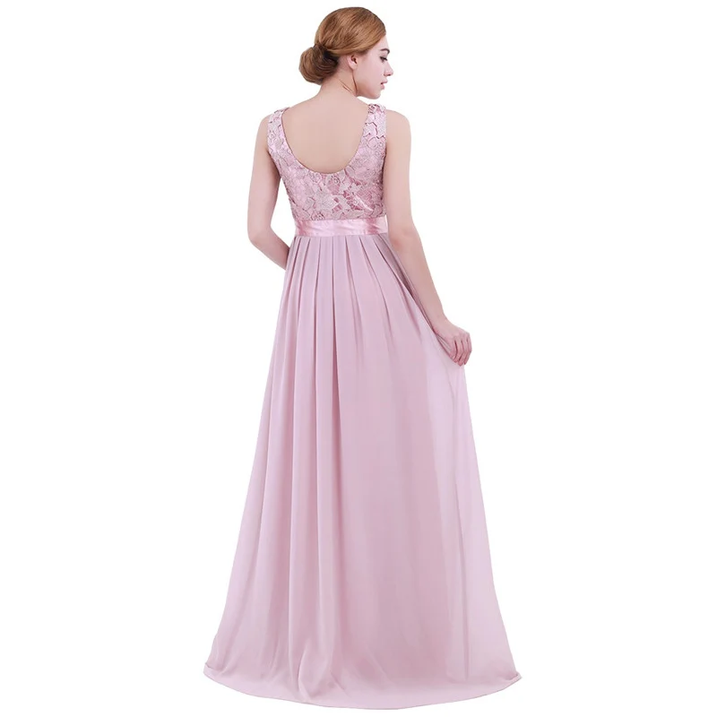 Женское кружевное шифоновое платье без рукавов с вышивкой для подружки невесты, кружевное длинное платье для вечеринок, торжеств, свадеб, формальное платье Vestidos