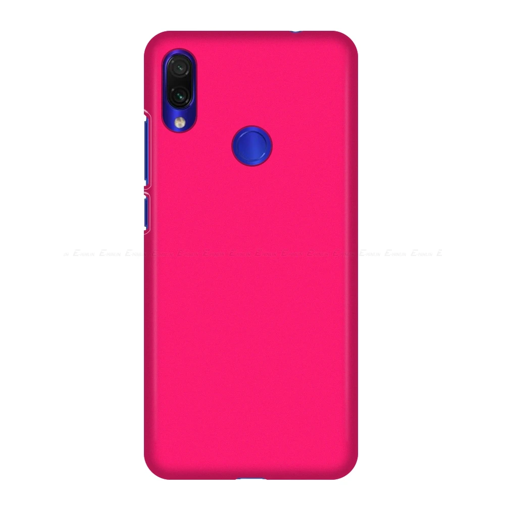 Жесткий PC матовый чехол для телефона Ультратонкий тонкий пластиковый чехол для Xiaomi Redmi K20 S2 Note 8 7 6 5 AI 5A Prime Plus Pro 8A 7A 6A GO - Цвет: Розовый
