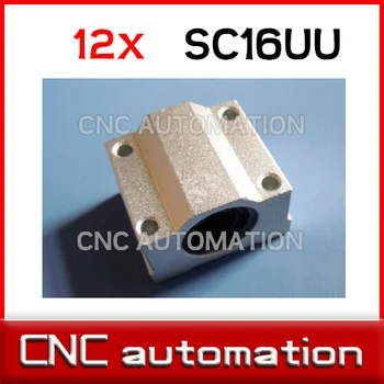 

12pcs SC16UU SCS16UU Linear Motion Ball Slide Bearing CNC rail