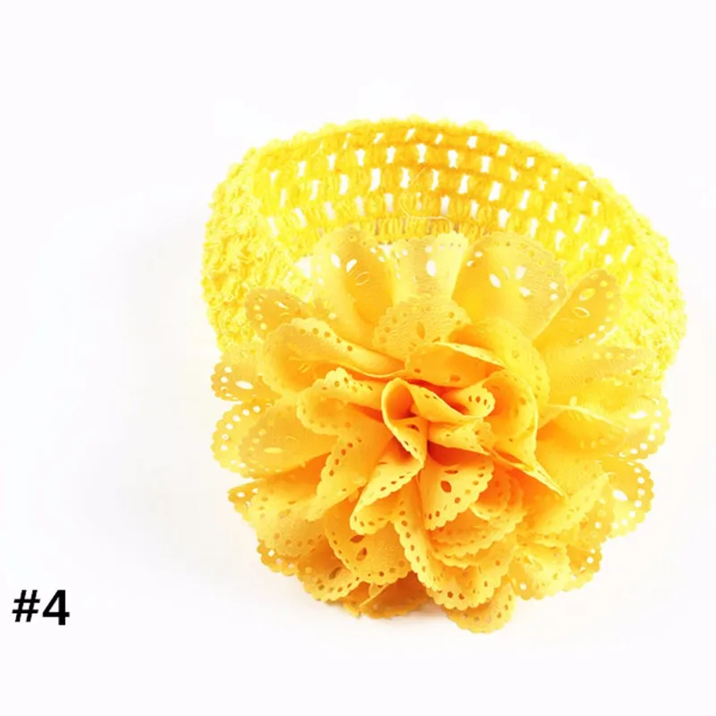 Knitted Girl Headbands New Head Rope Hollow Flower Belt Princess Hair Band 2016 Kids Hairband Baby Hair Accesories Free Shipping (9)