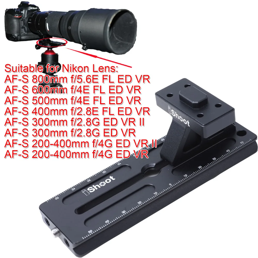 Lens Collar Foot Tripod Mount Ring Stand Base + Camera Quick Release