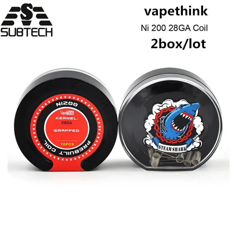 

2box/lot vapethink SteamShark NI200 28GA DIY Coil 0.15 ohm resistence Heating wire electronic cigarette Accessory DIY tank