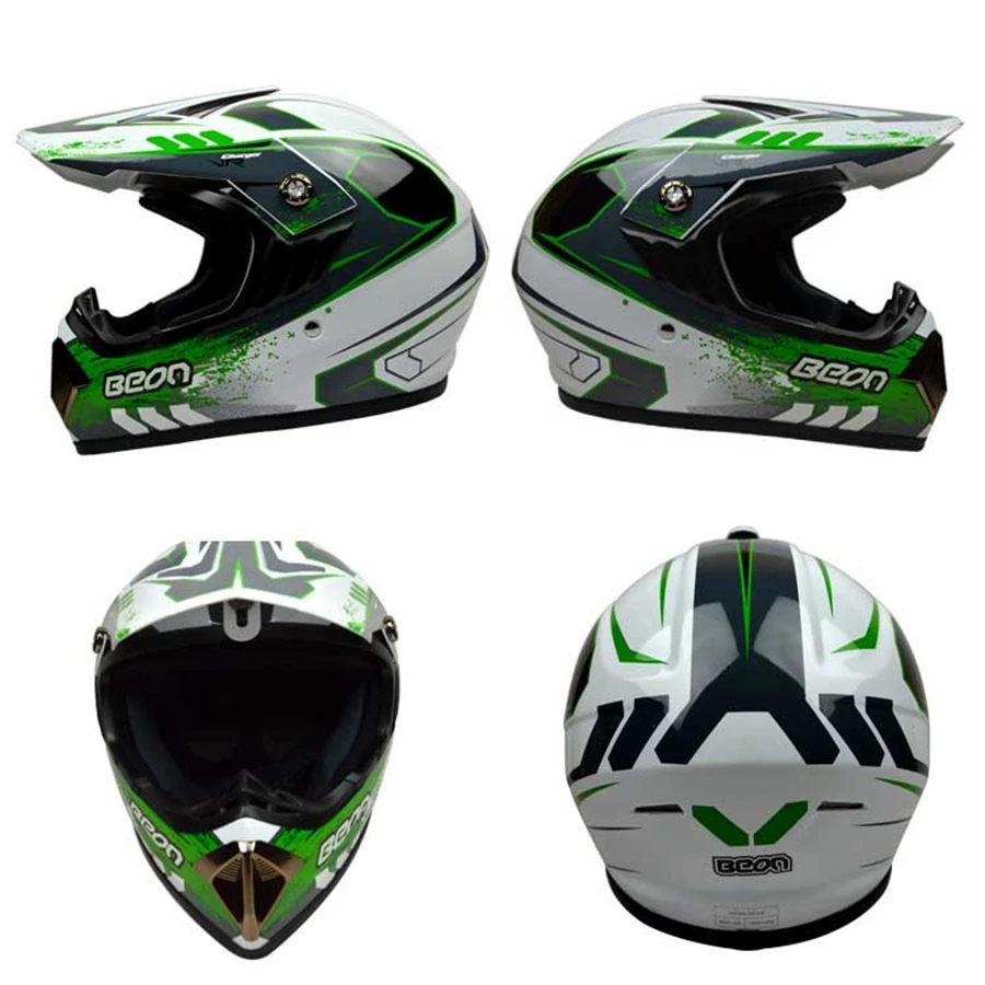 1шт BEON Профессиональный бездорожье ATV ECE Moto защитный шлем для спуска на гору Мотоцикл Мотокросс ABS DOT мотоциклетный шлем