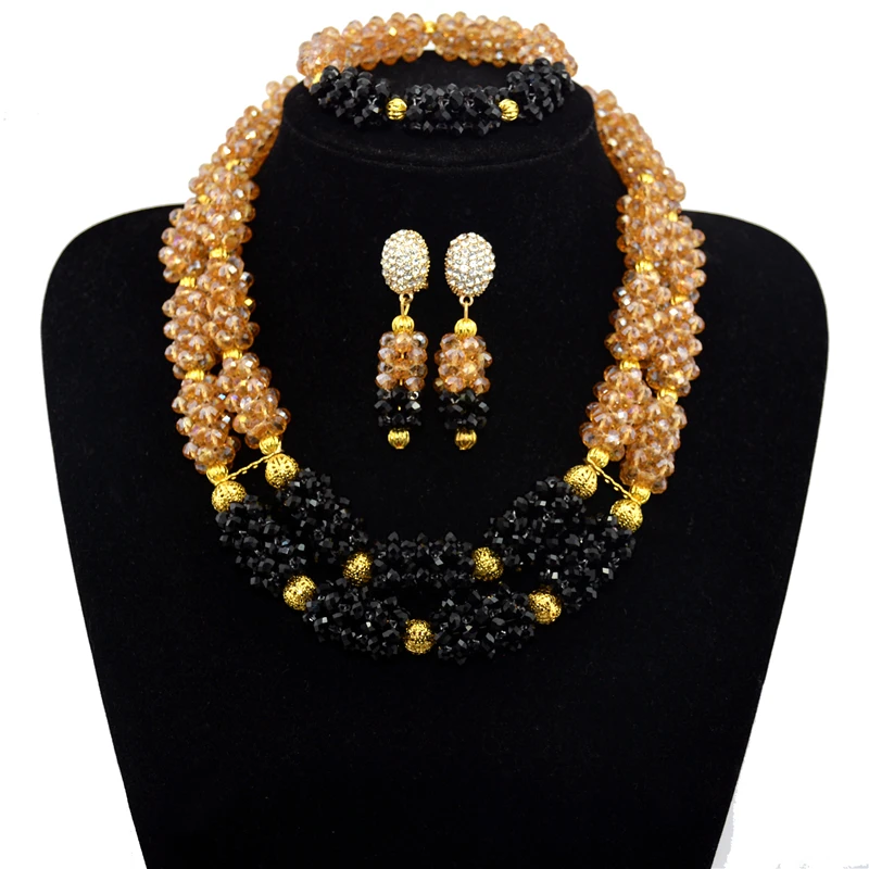 Ювелирные изделия, Свадебные африканские Бусины Ювелирные наборы Золото-цвет Для женщин Новинка 2017 года Дизайн замок Цепочки и ожерелья Се... Ювелирные изделия, Свадебные африканские Бусины Ювелирные наборы Золото-цвет Для женщин Новинка 2017 года Дизайн замок Цепочки и ожерелья Се...