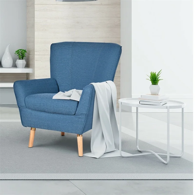 Birch Wooden Legs Accent Leisure Sofa Arm Chair Living Room