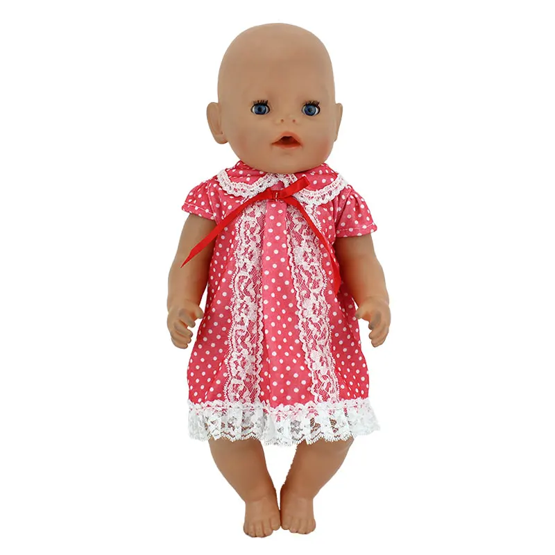 Модное платье подходит для 43 см Zapf Baby Reborn Doll 17 дюймов кукольная одежда