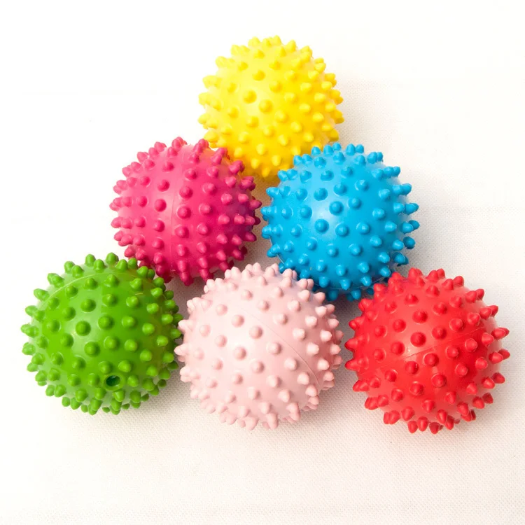 6pcs lot Baby mini small hand touch ball massage baby grasping font b toy b font