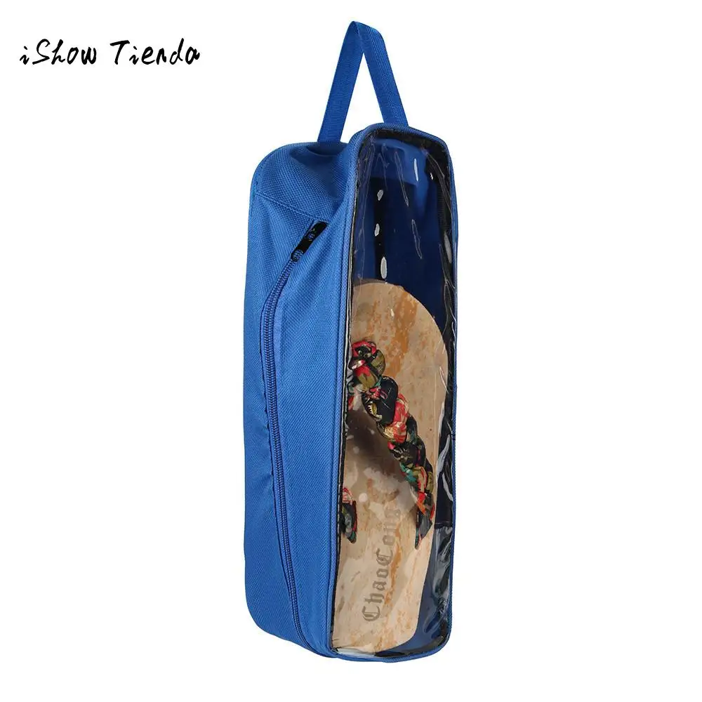 

Portable Waterproof Shoe Bags Multi-purpose Travel Storage Case Pocket Transparent Dustproof Cover Zipper Lock Organizers