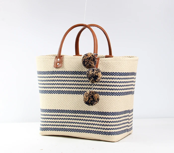 Caker бренд, женская Соломенная Сумка контрастного цвета, женская сумка в полоску, большая сумка-тоут с рисунком, женская пляжная цветная сумка с кисточкой