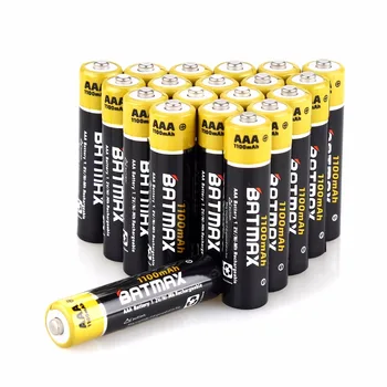 

20Pcs 1100mAh AAA Ni-MH Rechargeable Batteries for AAA Batteries(Case included)