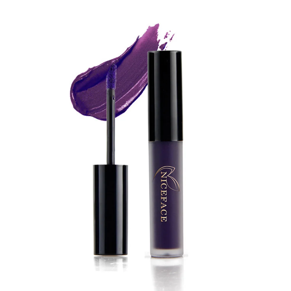 Popfeel 6Pcs/Set Halloween Style Matte Lip Gloss Liquid Makeup Cosmetic