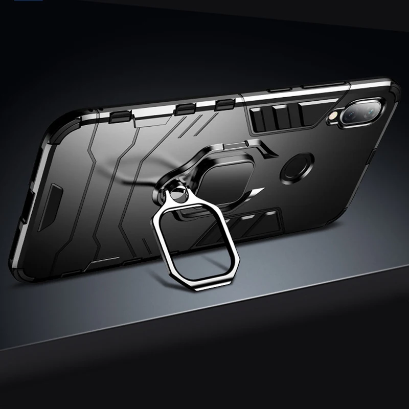 ITEUU подставка держатель Броня чехол для Xiaomi Redmi 7 Note 7 Чехлы противоударный Противоударный задняя крышка для Redmi 7 Note7