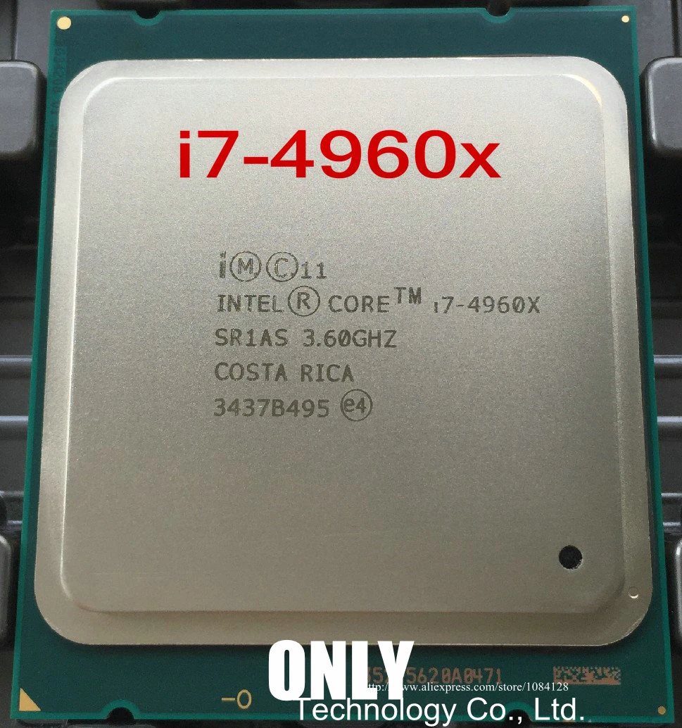 core processor I7 4960X Original Intel Xeon I7-4960X CPU 3.60GHZ 15MB 22nm LGA2011 I7 4960 X processor 1 year warranty cpu socket