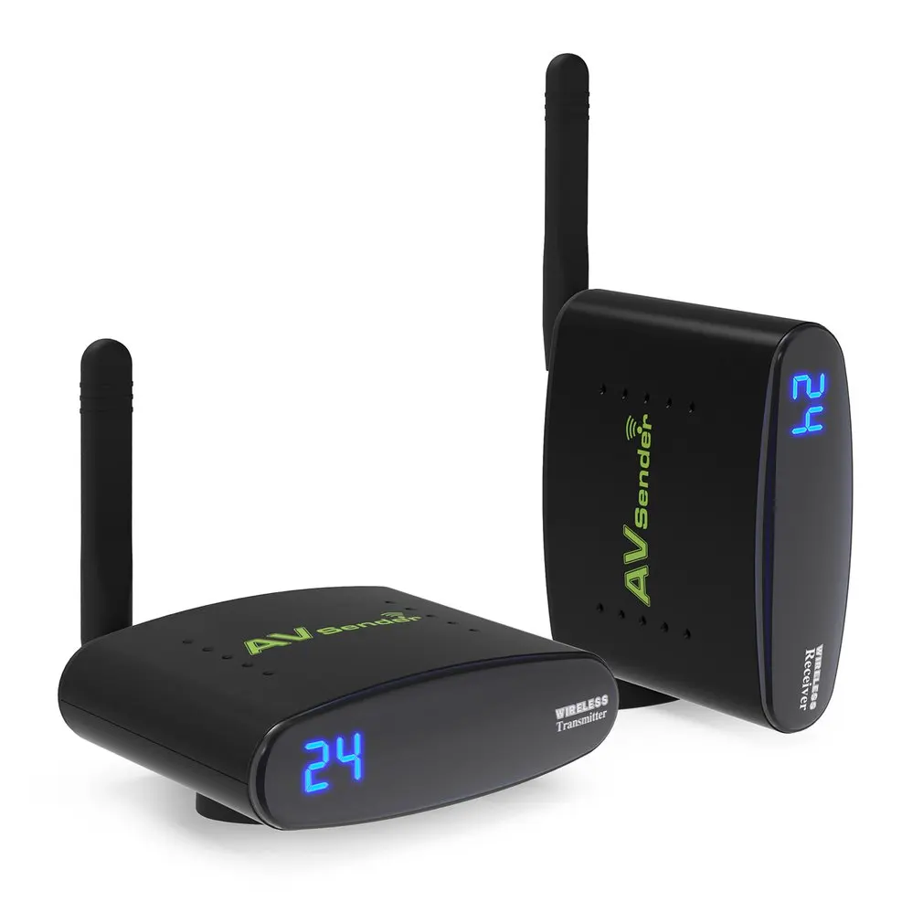 

24group Channel RCA Wireless AV Extended Transmitter Receiver Video for CCTV camera Satellite receiver TV Box DVD