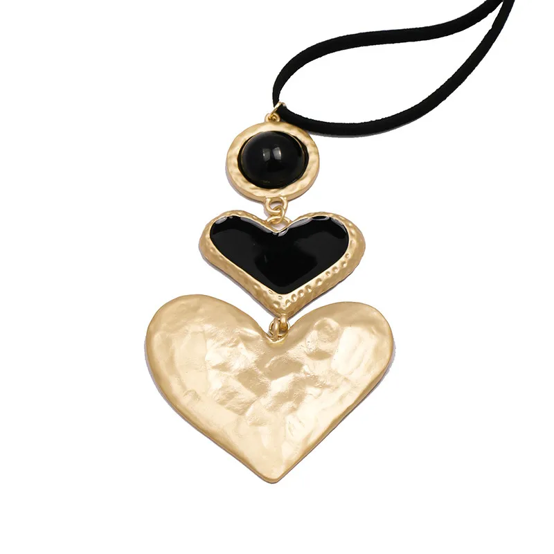 JUJIA роскошный очаровательный браслет в форме сердца с кристаллами в богемном стиле Statament za ювелирный браслет для женщин подарок - Окраска металла: 10103-GDBK