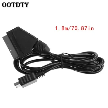 

OOTDTY 1.8M/6FT RGB Scart Cable AV Stereo TV For Playstation PS2 Slim Line Game Console