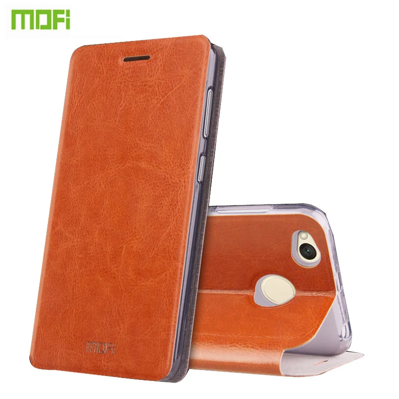 Mofi PU leather Case For Xiaomi Redmi 4X Cover Flip Book Style Fashion Mobile Phone Case For Redmi 4X Stand Cases a-mobile-redmi