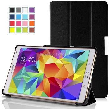 

Lightweight Wake/Sleep Stand Case Ultra Slim MagSmart PU Leather Tablet Shell Cover For Samsung Galaxy Tab S 8.4 T700 T701 T705C