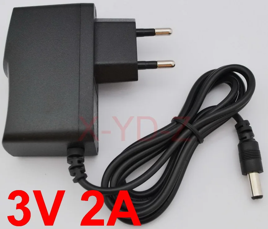 

1PCS High quality DC 3V 2A IC program AC 100V-240V Converter Switching power adapter 2000mA Supply EU Plug DC 5.5mm x 2.1-2.5mm