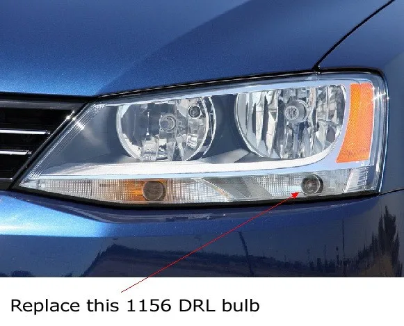 2) CANbus без ошибок HID Белый 1156 48-SMD зеркальный отражатель светодиодный лампы для 2011- Volkswagen MK6 Jetta дневные ходовые огни