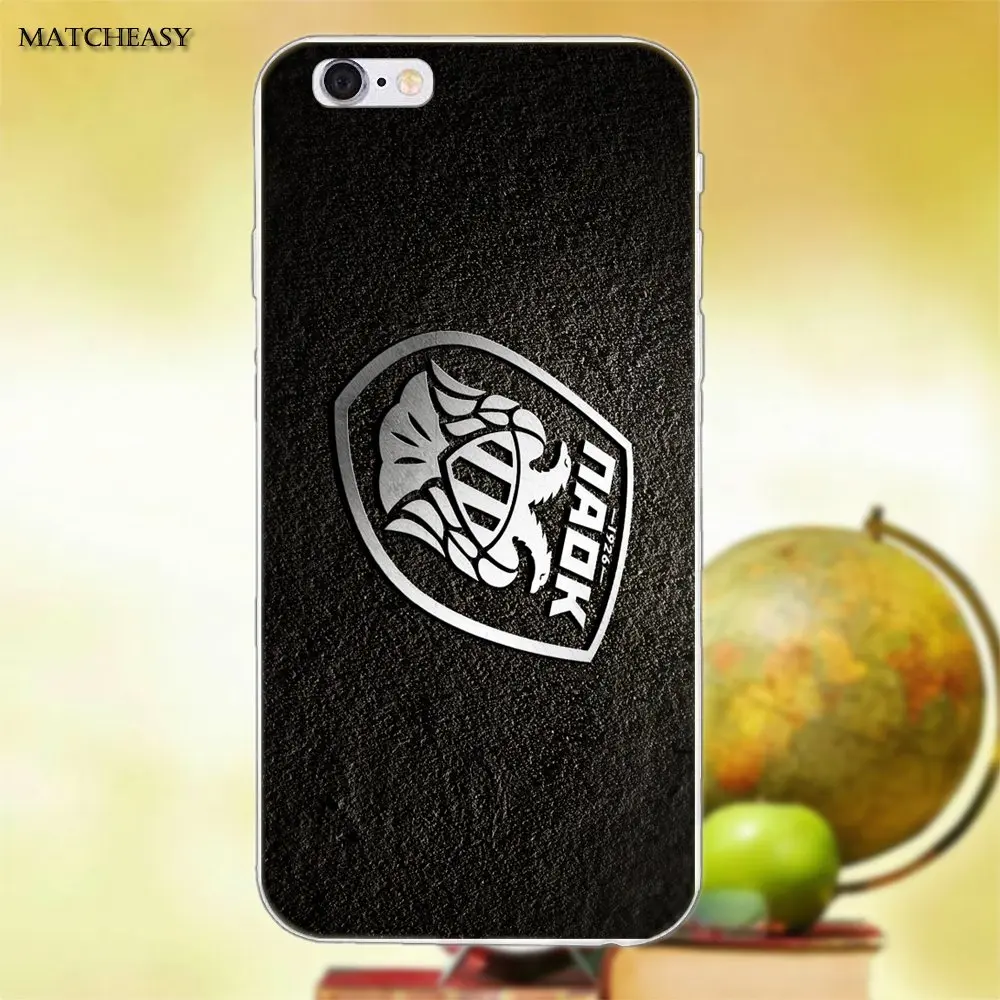 Мягкий Силиконовый ТПУ прозрачный чехол Paok Fc Thessaloniki для Apple iPhone X XS Max XR 4 4S 5 5C SE 6 6S 7 8 Plus X - Цвет: as picture