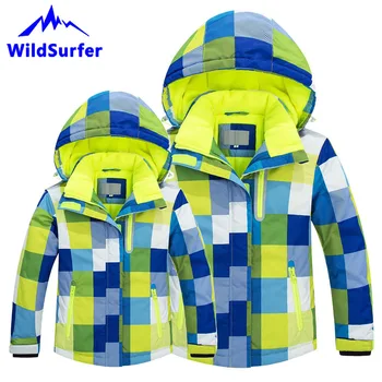 WildSurfer Parent Children Skiing Jacket Winter Men Women Boys Girls Ski Windproof Warm Snow Jackets Child Snowboard Suits W301 free shipping kids ski jacket winter outdoor children clothing windproof skiing jackets warm snow suit for boys girls
