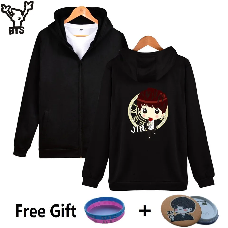 Kpop BTS Bangtan Anak Laki Laki Hip Hop Mantel Kaus Wanita Hoodies