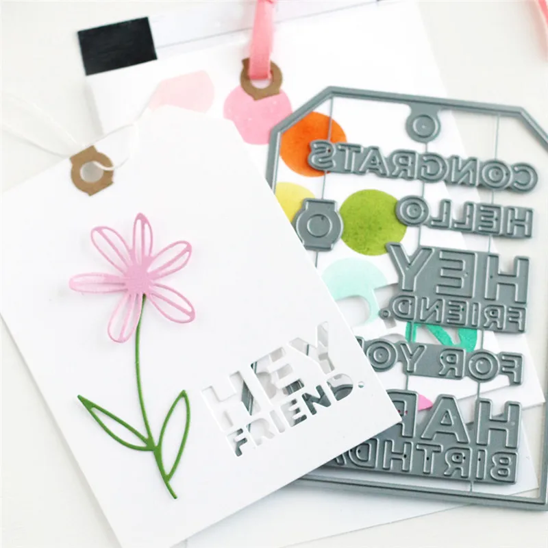 

Eastshape Big Tag Dies Metal Cutting Dies Scrapbooking Note Crafts Dies for DIY Card Making Album Decor Stencil Die Cut New 2019