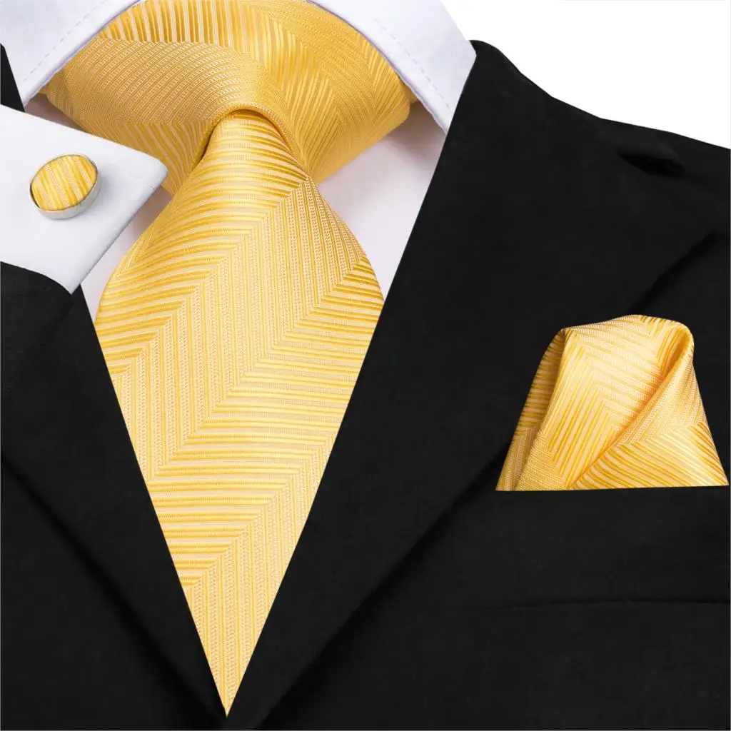 C-3077, золотой, полосатый галстук, шелковый, тканый, 8,5 см, мужской галстук, синий, красный, галстук, носовые платки, классические, вечерние, свадебные, модный, карманный, квадратный галстук