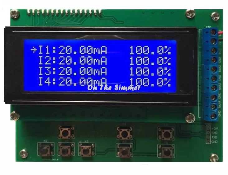 

4-20mA multiplex current signal generator 0-20mA four channel signal generator signal source transmitter