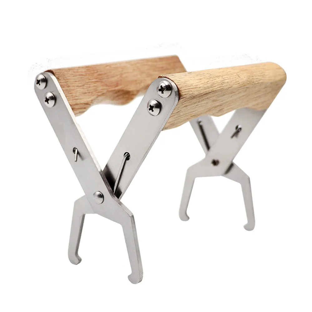 Beekeeping Tools Bee Nest Box Jig Beehive Beekeeper Equipment for beekeeper Wooden handle Stainless steel Tool | Дом и сад